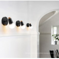 Hot selling Nordic design black color wall light indoor decorative glass wall lamp